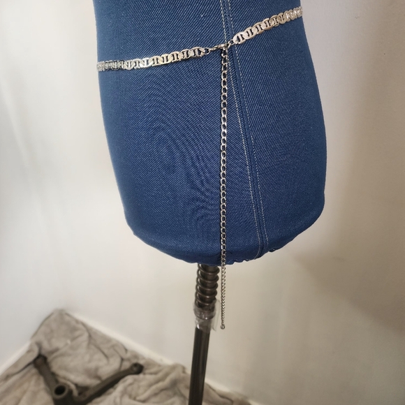 Silver Mariner's Chain Link Waist Chain Belt - Picture 6 of 10